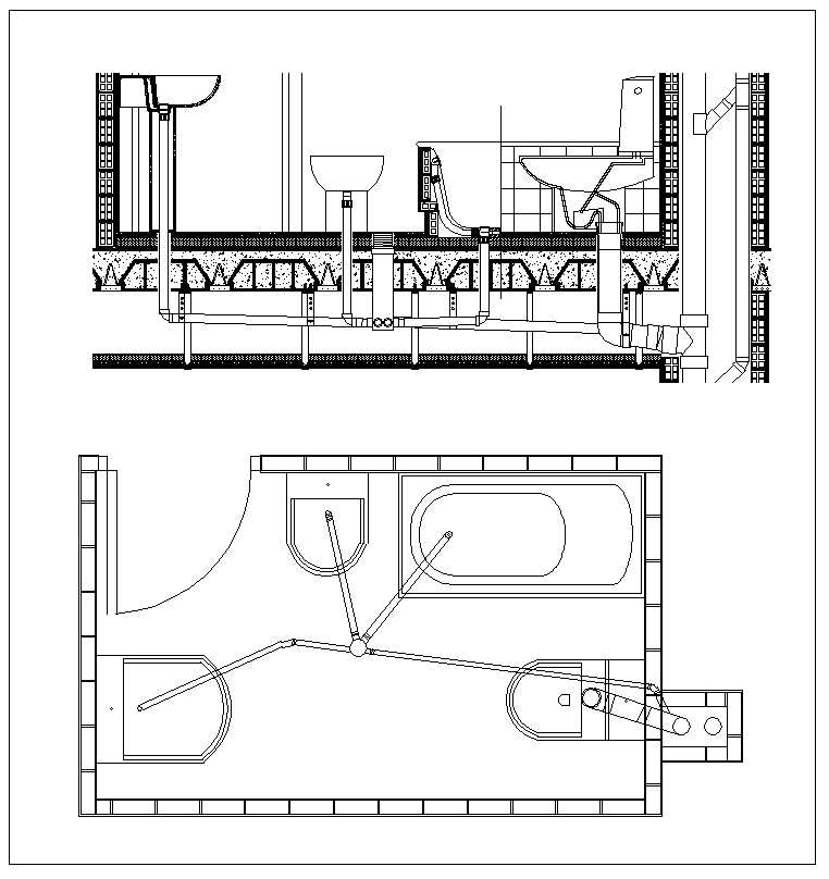 Plumbing Details&nbsp;,blocks,design,drawing